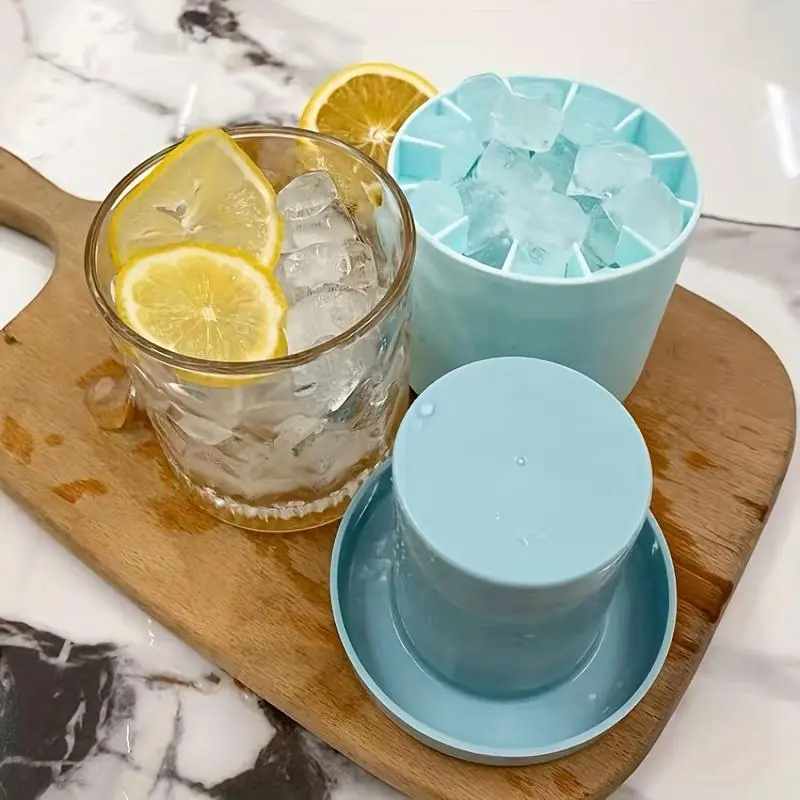 Silicone Ice Cube Mold, Easy To Release Round Ice Cube Tray, Ice Cube Maker for Home Kitchen, Household Kitchen Products, Party Accessories 7