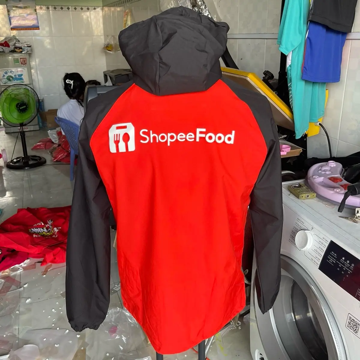 Áo khoác gió shoppeefood mẫu mới Menswear aokhoac nam Jacket