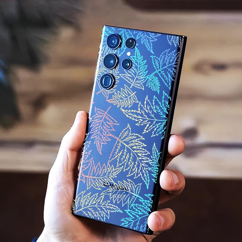 Miếng dán lưng PPF vân lá nhỏ PPF dành cho Samsung S24Ultra S23 Ultra S22 Ultra S21 Ultra Note 10 Plus /Note 20/ Note 20 Ultra/ Z Flod /Filp Case