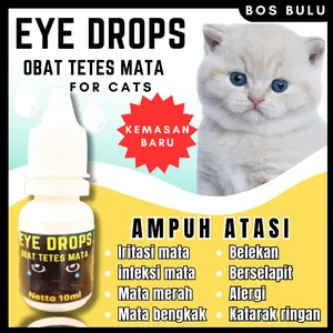 eye drops obat tetes mata luka infeksi iritasi merah gatal kucing 10ml