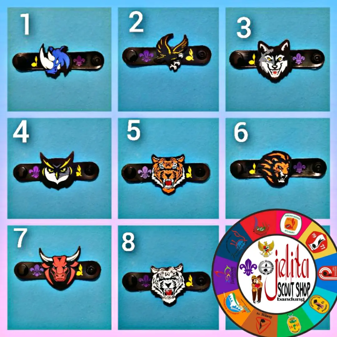Ring kacu pramuka karet karakter