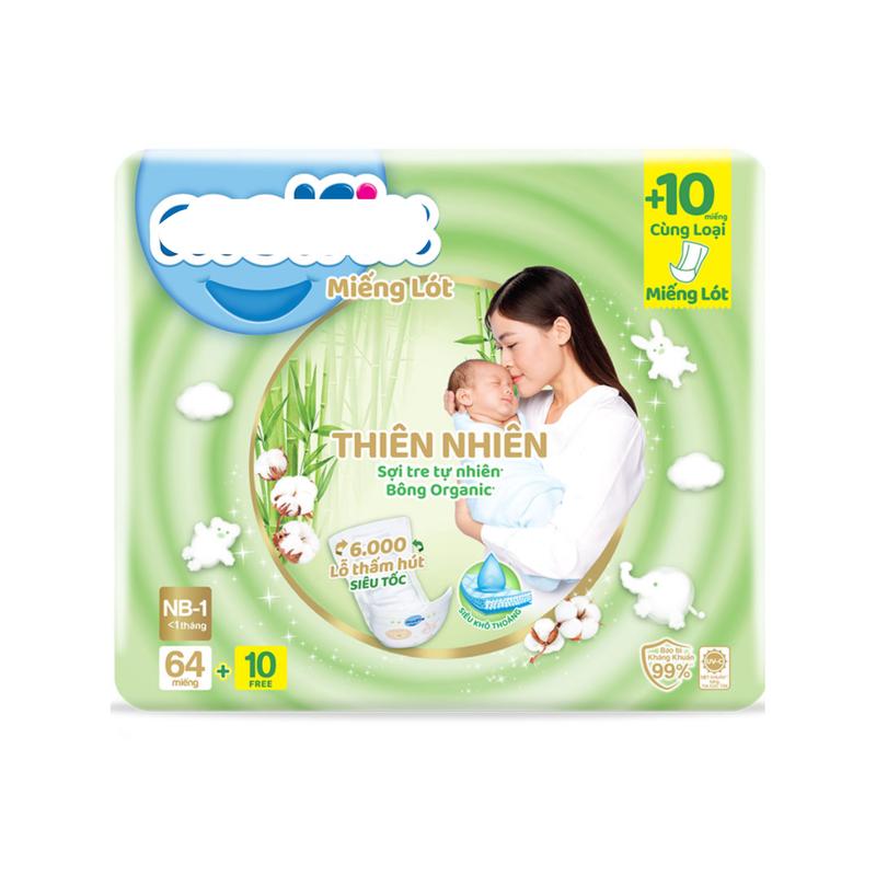 Miếng Lót/ Tã Dán Sơ Sinh Molfix Thiên Nhiên NB1-NB2 Cho Bé