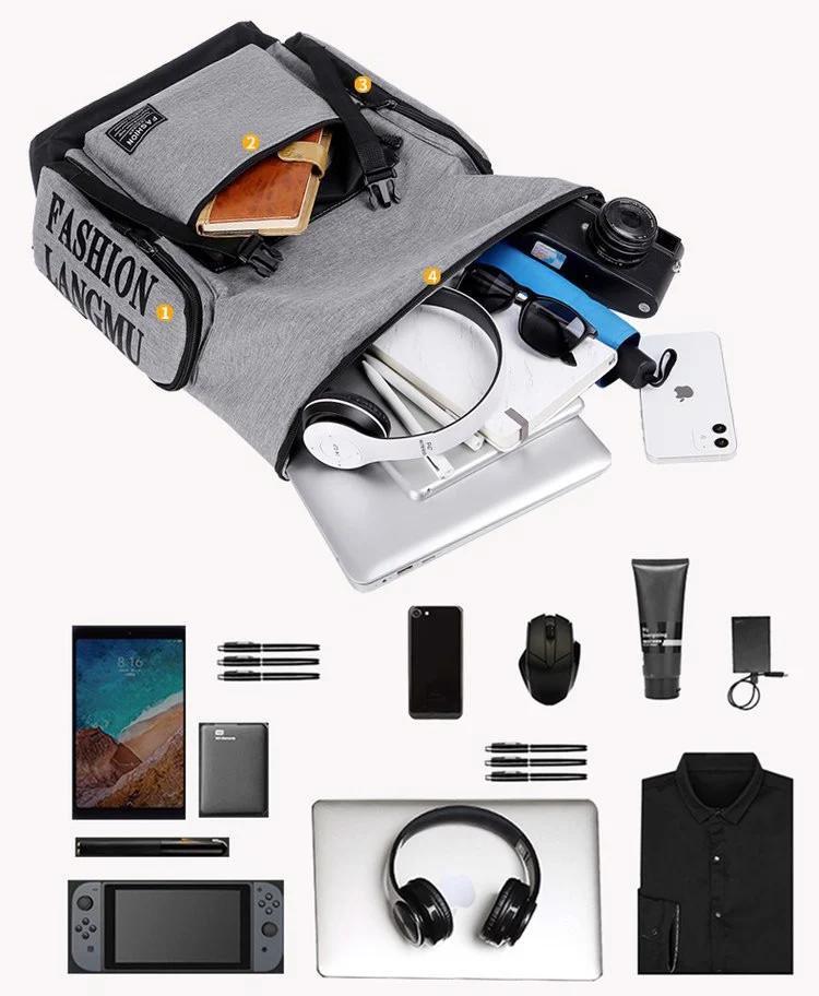 Product Introduction of Mẫu Balo Unisex  BL041, Chống Nước, Laptop 15.6inch, Đi Học, Đi Du Lịch Rất Tiện Ích Bag Nam Đeo Vai 3