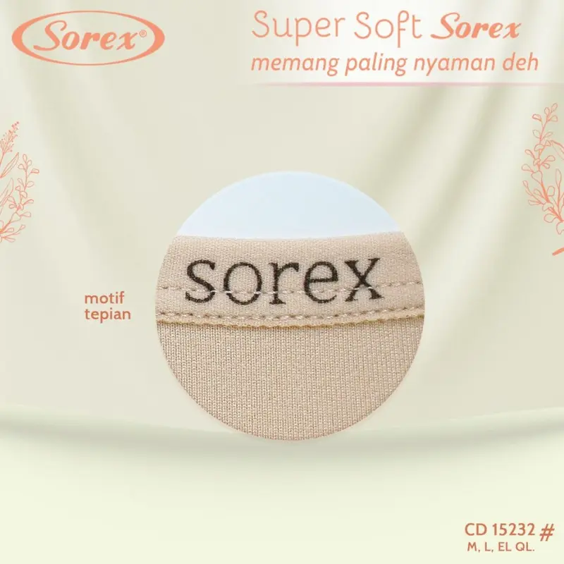 ISI 3 6 12 Pcs Celana Dalam Wanita CD Wanita Sorex 15232 Super Soft M-XXL 2