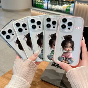 Untuk Case iPhone 16 16PLUS 15 15PLUS  PRO MAX 14 PLUS PRO MAX 13 PRO MAX 12 PRO MAX 11 PRO MAX XS MAX X XR 8PLUS 7PLUS 6S PLUS SE2020 SE2022 Casing Hp HardCase Cover Protection YNTIO36&37&38&39&40