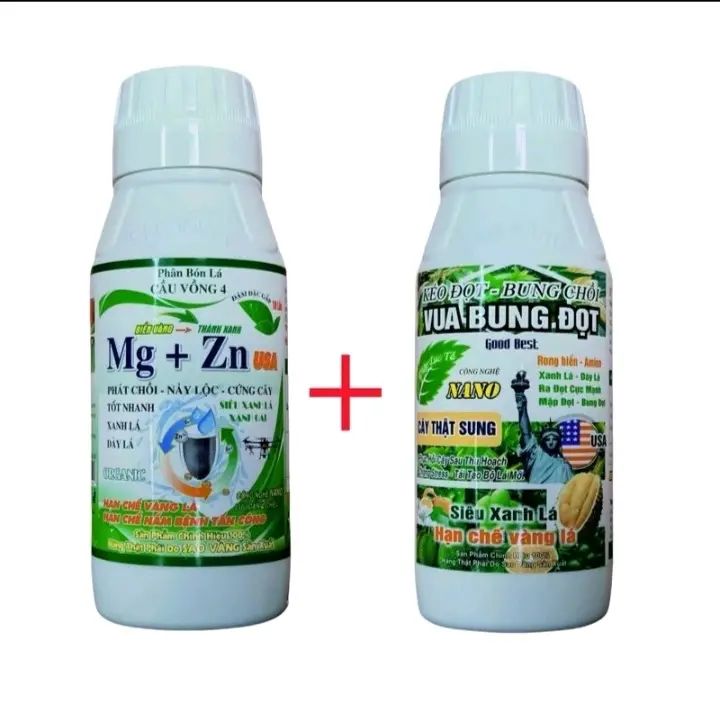 Combo 1 chai vua bung đọt+ 1 chai siêu Mg Kẽm chai 500ml