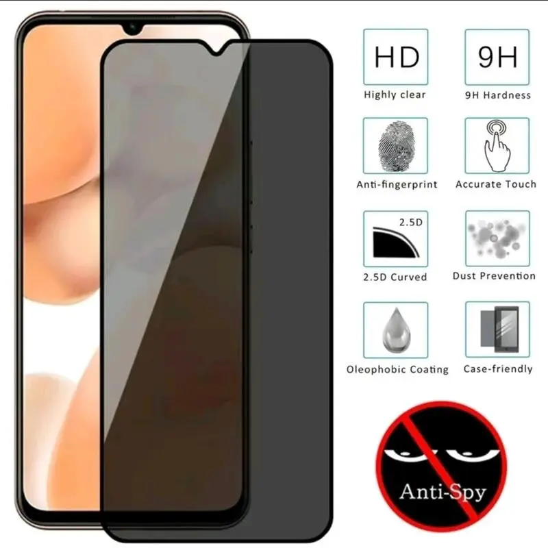 Tempered Glass Ceramic Privacy SPY Matte For Xiaomi Redmi 14C A3 13C 4A 5X 5A 9C 9A 9T 10 12C 10C 12 13 NOTE 5 6 7 8 9 10 11 12 13 POCO M3 M6 X3 C65 Anti Gores Ceramic SPY Layar
