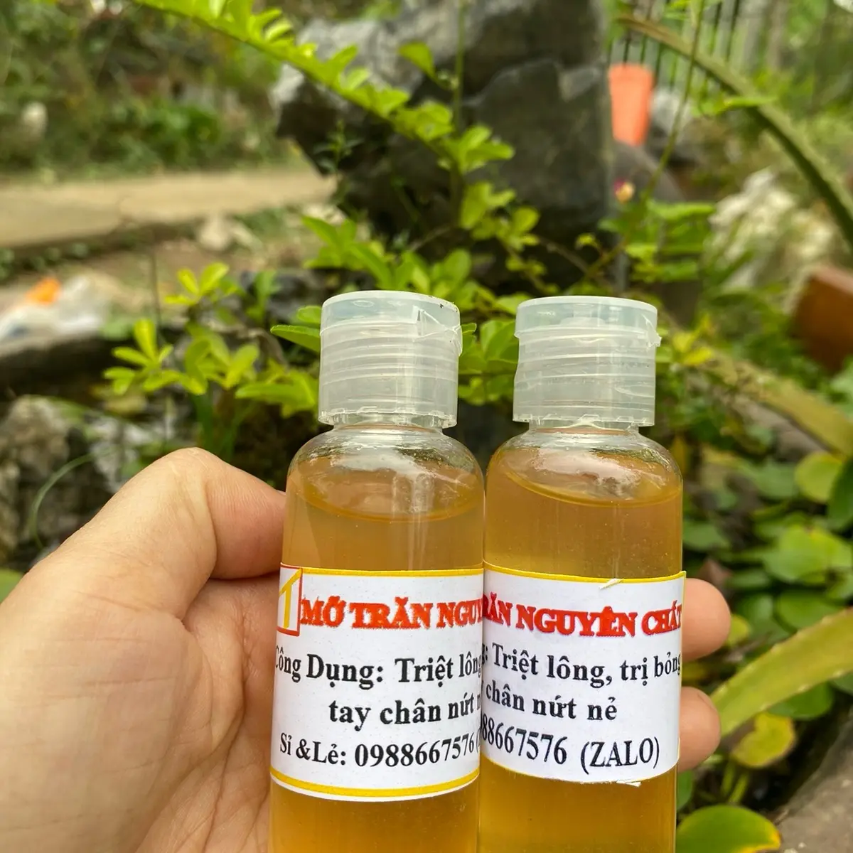 Combo 2 hủ mỡ trăn_chai 50ml nắp bật tiện lợi