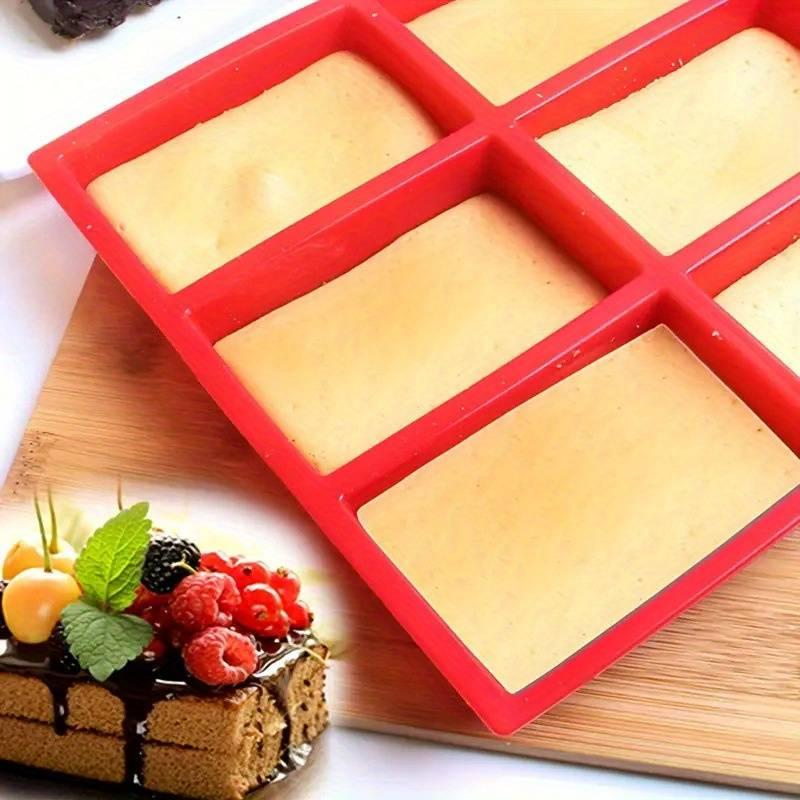 Product Introduction of Silicone Cake Mold, 1 Count 9-grid Creative Bread & Cake Baking Mold, Multifunctional Mini Fancy Brownie Cake Pan, DIY Baking Tool 3