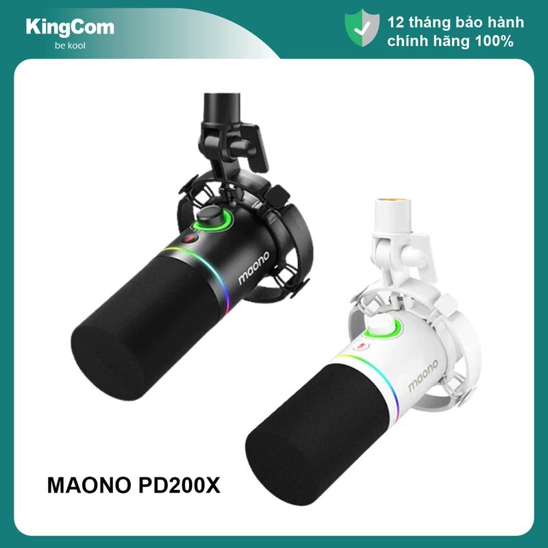 MAONO PD200X - Hàng Chính Hãng - Mic Thu Âm Podcast / Livestream Chuyên Nghiệp Cổng USB/XLR