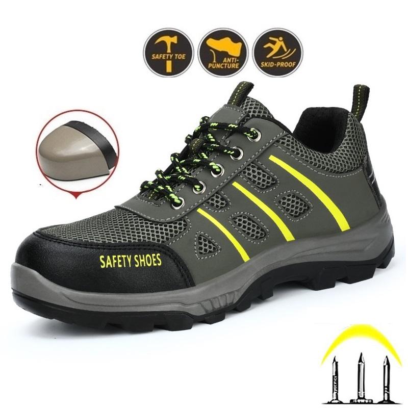 Giày Bảo Hộ Lao Động GBH16 Mũi ,ĐếThép Kiểu Dáng Thể Thao -Phù Hợp Leo Núi- Công Trình-Phượt- Chống va đập,Chống Đinh