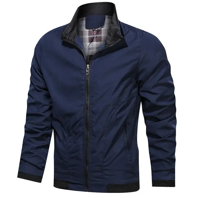 áo khoác dù cán trơn mã 007 Menswear Nam Jacket Kem Jean Đen aokho  acdunam áokhoác danhung 4