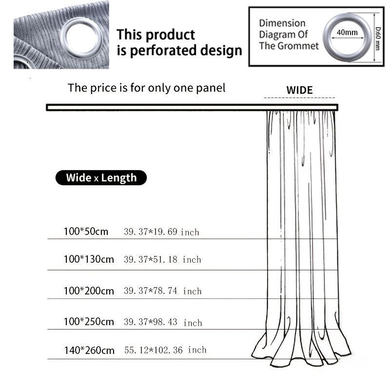 Product Introduction of Double Layer Curtain Living Room, 1 Count Blackout Curtain for Bedroom, Decorative Curtain for Bedroom & Living Room, Home Items 1