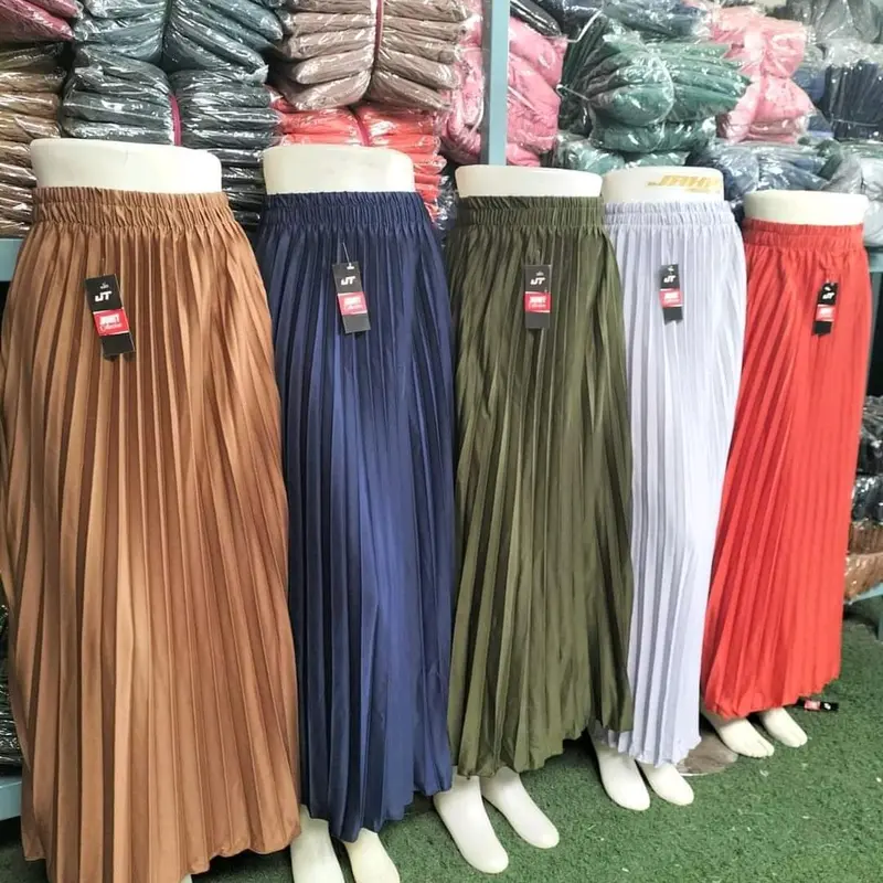 PAKET 4 PCS ROK PLISKET ANAK USIA 6-10 TAHUN Fashion 4