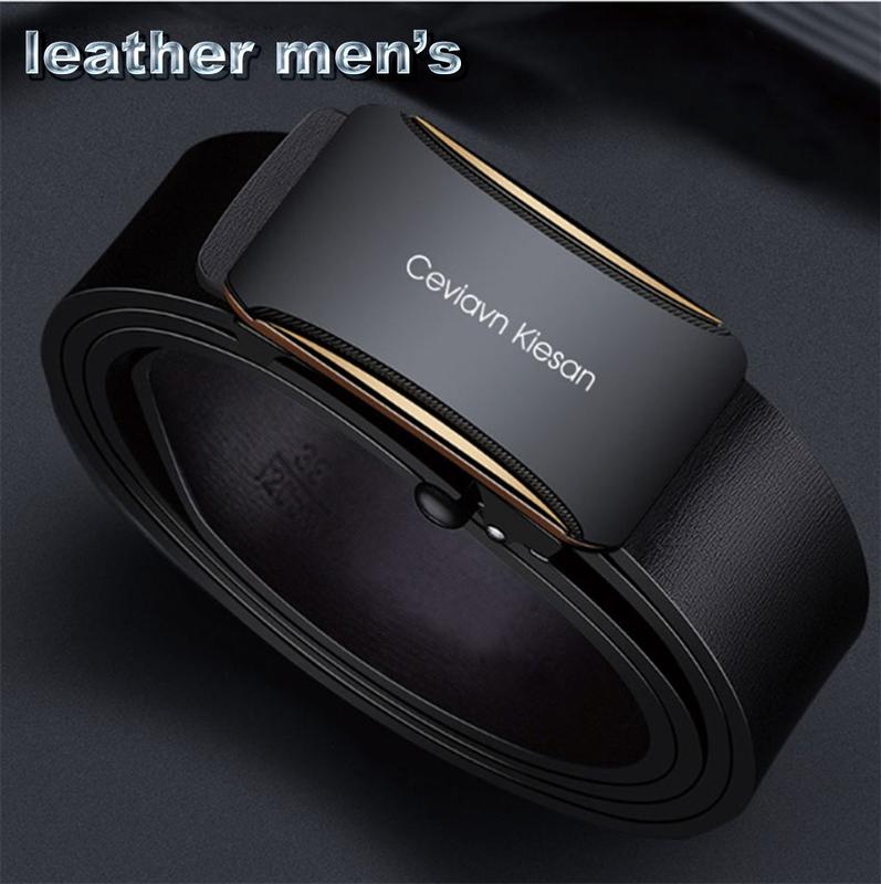  thắt lưng da nam công sở phong cách hàn khóa mạ điện dây luồn trong rộng 3.3cm dài 125cm Mũ 