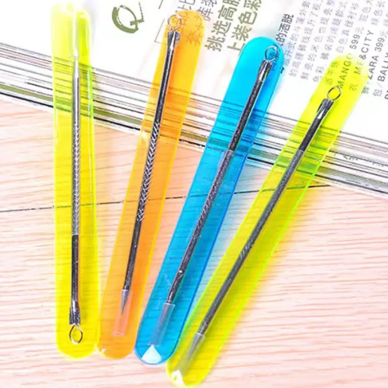 Kim Loại Loại Bỏ Mụn Đầu Đen Dụng Cụ Loại Bỏ Mụn Trứng Cá, 1 Cái, Thép Không Gỉ, Để Làm Sạch Mụn Trứng Cá 1