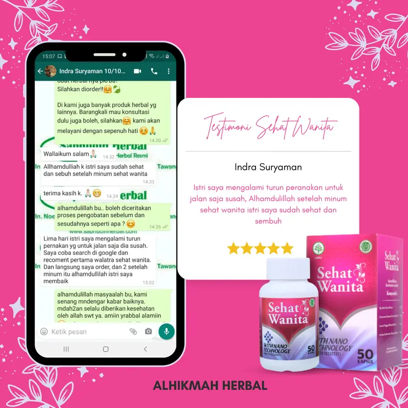 Walatra Sehat Wanita - Untuk Atasi Prolaps Uteri / Turun Peranakan Wanita, Sakit Perut Bagian Bawah Dan Sakit Panggul 1