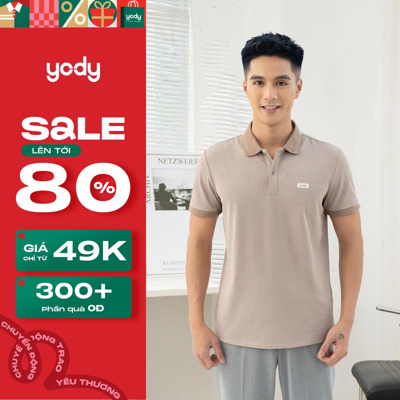 [SALE 80%] YODY Áo Polo Nam Pique Mắt Chim Basic Co Giãn Thoáng Mát APM3299