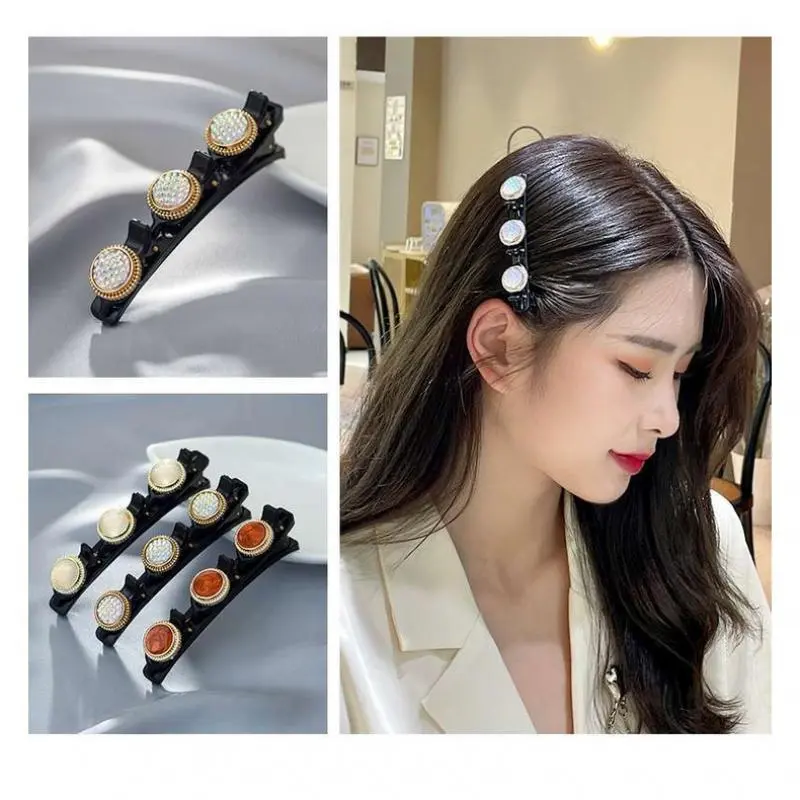 Kẹp Tóc, Thời Trang, Kẹp Bên Hông, Phong Cách Hàn Quốc, Thiết Kế Dễ Thương, Hai Lớp, Kẹp Tóc Thanh Lịch, Phụ Kiện Tóc, Phong Cách Mới Hoa Women 3