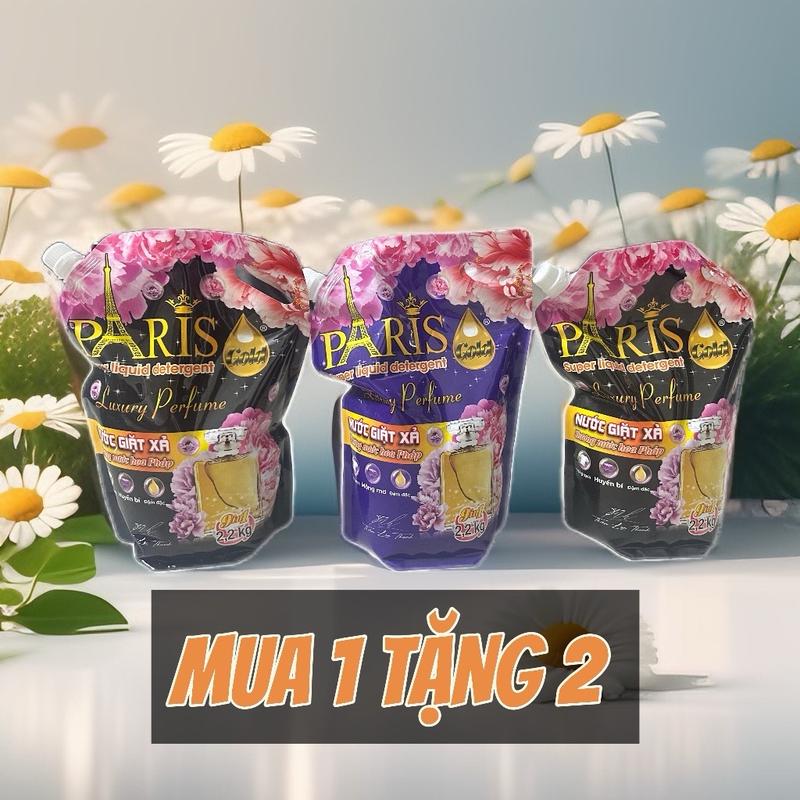  Combo 3 Túi Nước Giặt Paris 6.6Kg - Lưu Hương Nước Hoa Pháp - Túi Giặt 