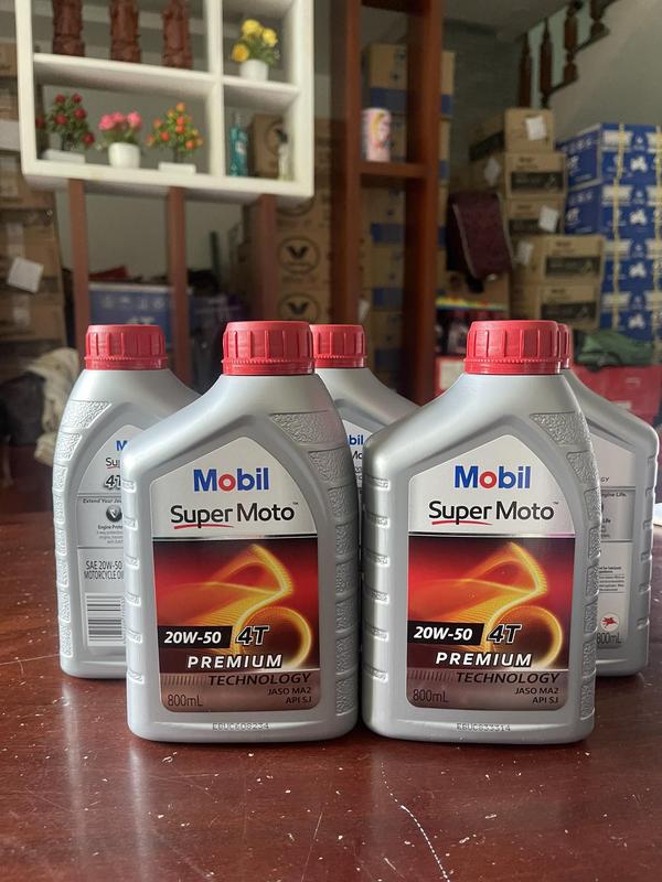 Dầu nhớt Mobil API SJ Nắp Đỏ Cho Xe Số Honda và Yamaha nhớtxemáy sirius nhớ  txemáy