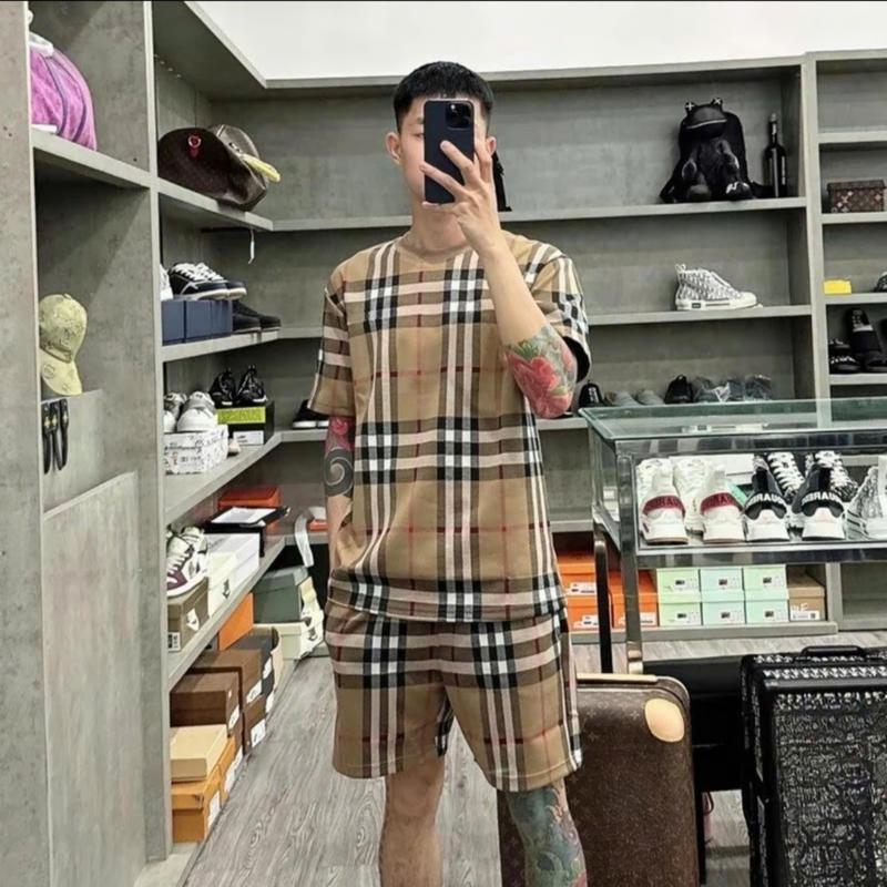 Bộ quần áo nam BBR kẻ sọc chất vải dệt co giãn nhẹ thoáng mát trẻ trung năng động Menswear Sơ Mi