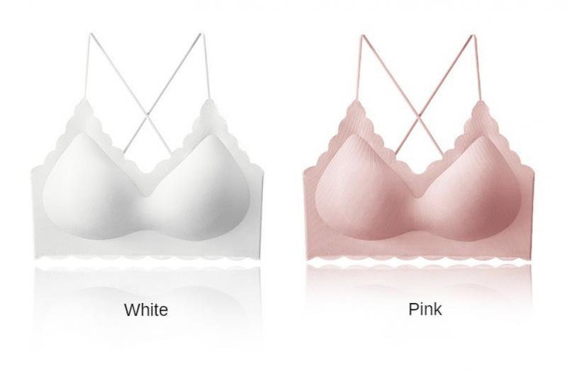 Product Introduction of Girls Korean version of sports back underwear, non-scar steel ring, bra-binding comfort chest small vest anti-sagging 16