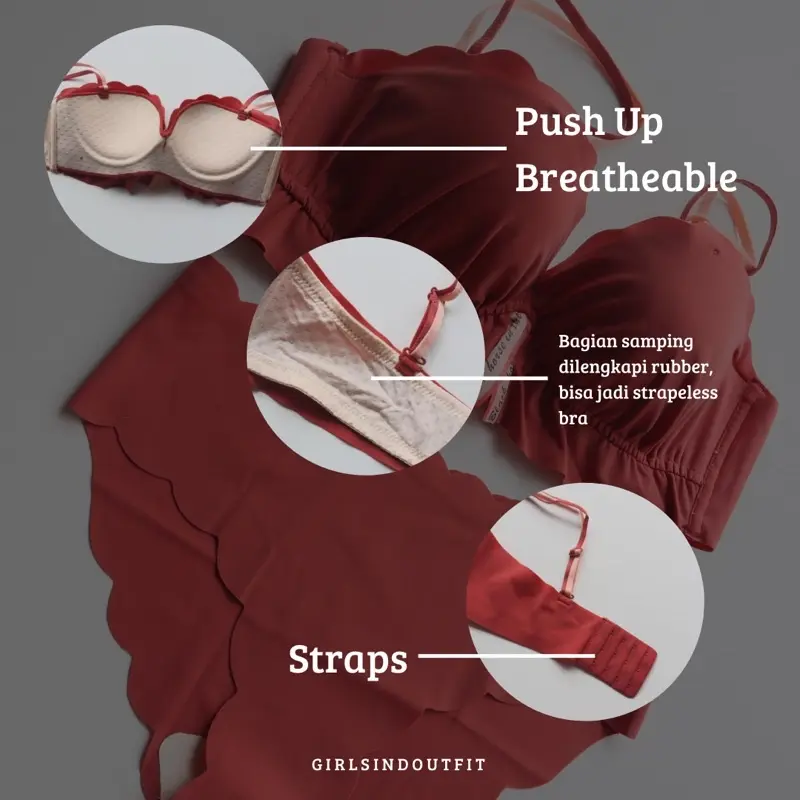 Avril Bra Set | Bra Set Non Wire | Bra Set Push up | Daily Bra 2