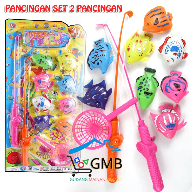 MAINAN ANAK PANCINGAN B1153 MAINAN PANCINGAN IKAN ISI 8 PANCINGAN MAGNET PANCINGAN KOLAM