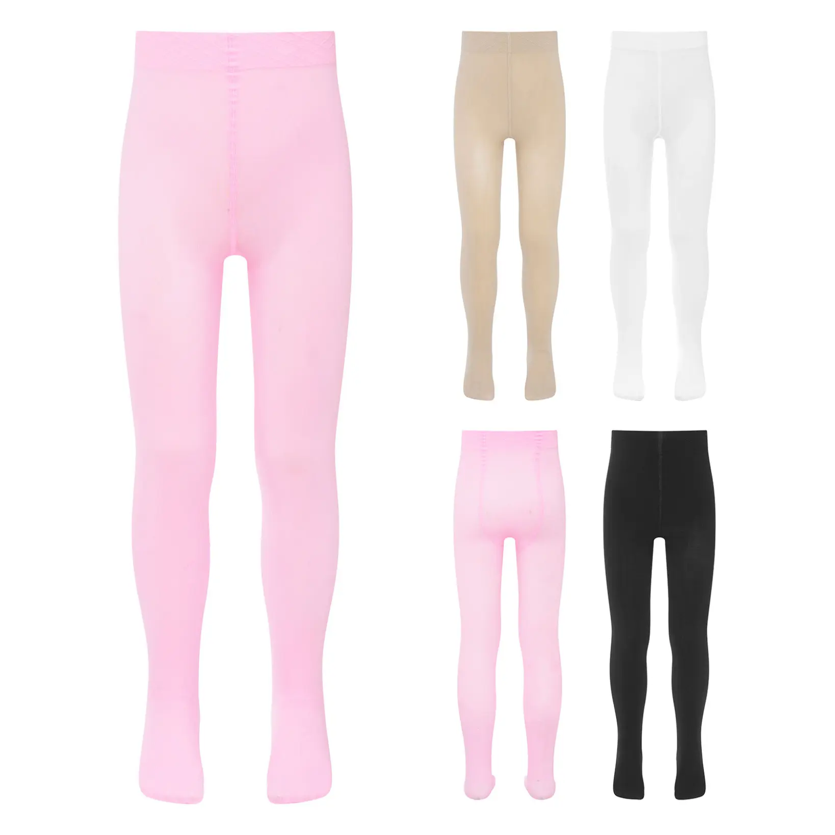 Nyeemya Kids Girls Ultra-Soft Ballet Dance Tights Stretchy Pantyhose for Toddlers Girls Gymnastics Yoga Training Leggings