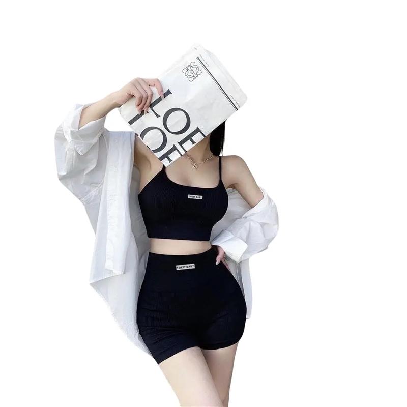 COMBO 2Sét Bộ Tập Gym Yoga Erobic Co Giãn Đa Chiều Tôn Dáng Thông Thoáng Siêu Co Giãn set đồ thể thao nữ