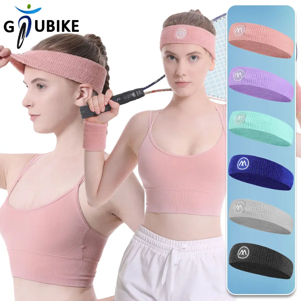 GTUBIKE 1Piece Sports Elastic Towel Breathable Sweat Absorbing Hairband Fitness Basketball Yoga Headband