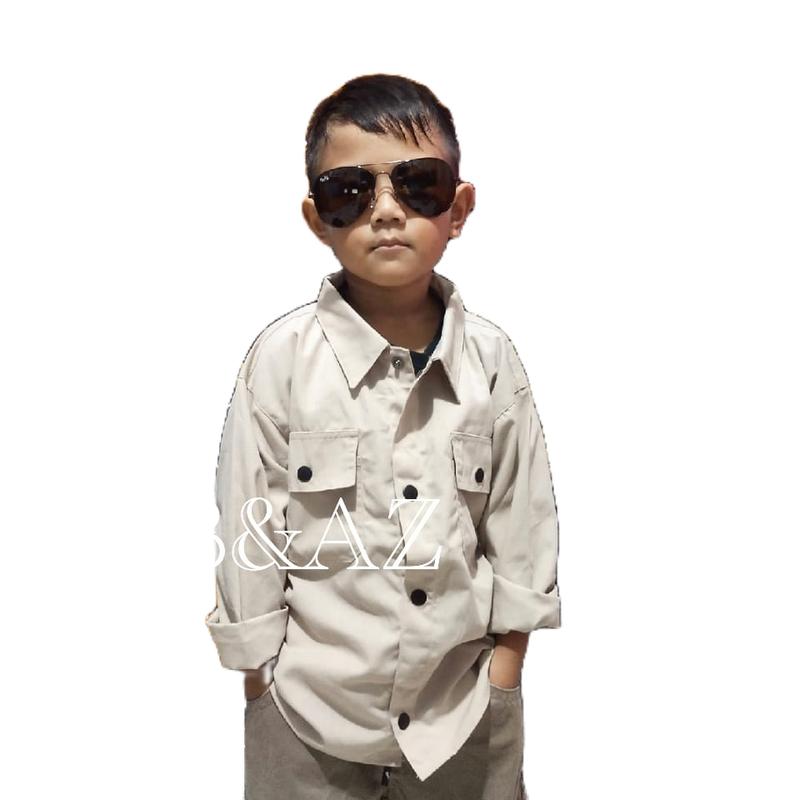kemeja anak semi parka anak Hitam fashion 4