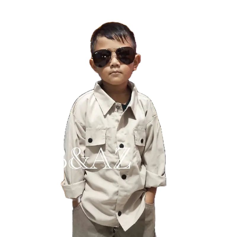 kemeja anak semi parka anak Hitam fashion 4