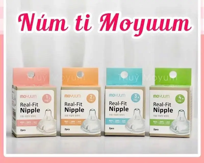 [ Tặng Khăn Sữa ] Bình Sữa Moyuum Cao Cấp Siêu Mềm Hàn Quốc 170ml 270ml Voi 4