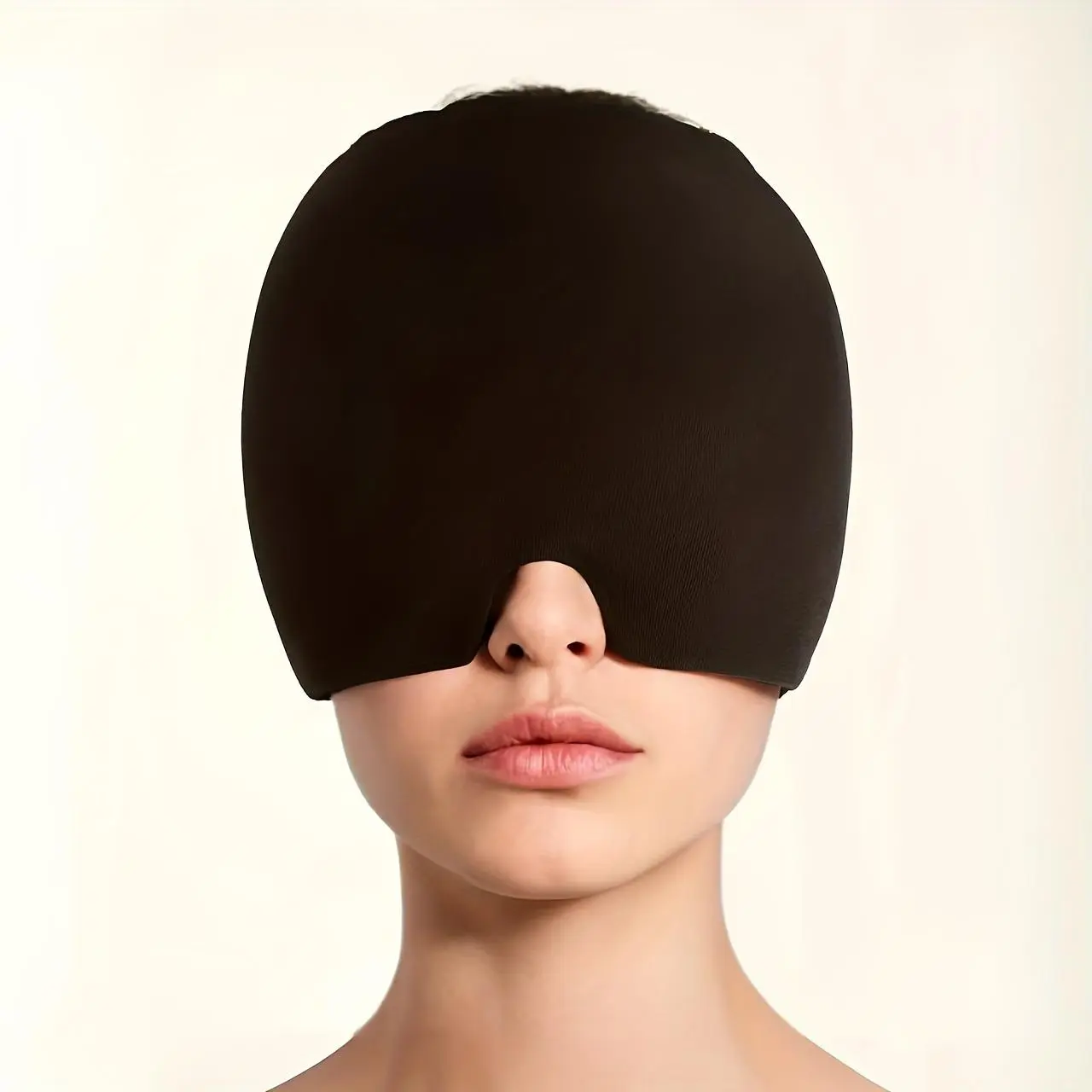 Cold Compress Head Mask, Reusable Soothing Head Cover, Head Care Cap for Women & Men, Sleeping Eye Cover for Home & Travel