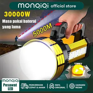 Senter LED Super Terang Jarak Jauh Senter Camping Jumbo Multifungsi Waterproof Power 8000 Lumens / Senter LED Super Terang Senter