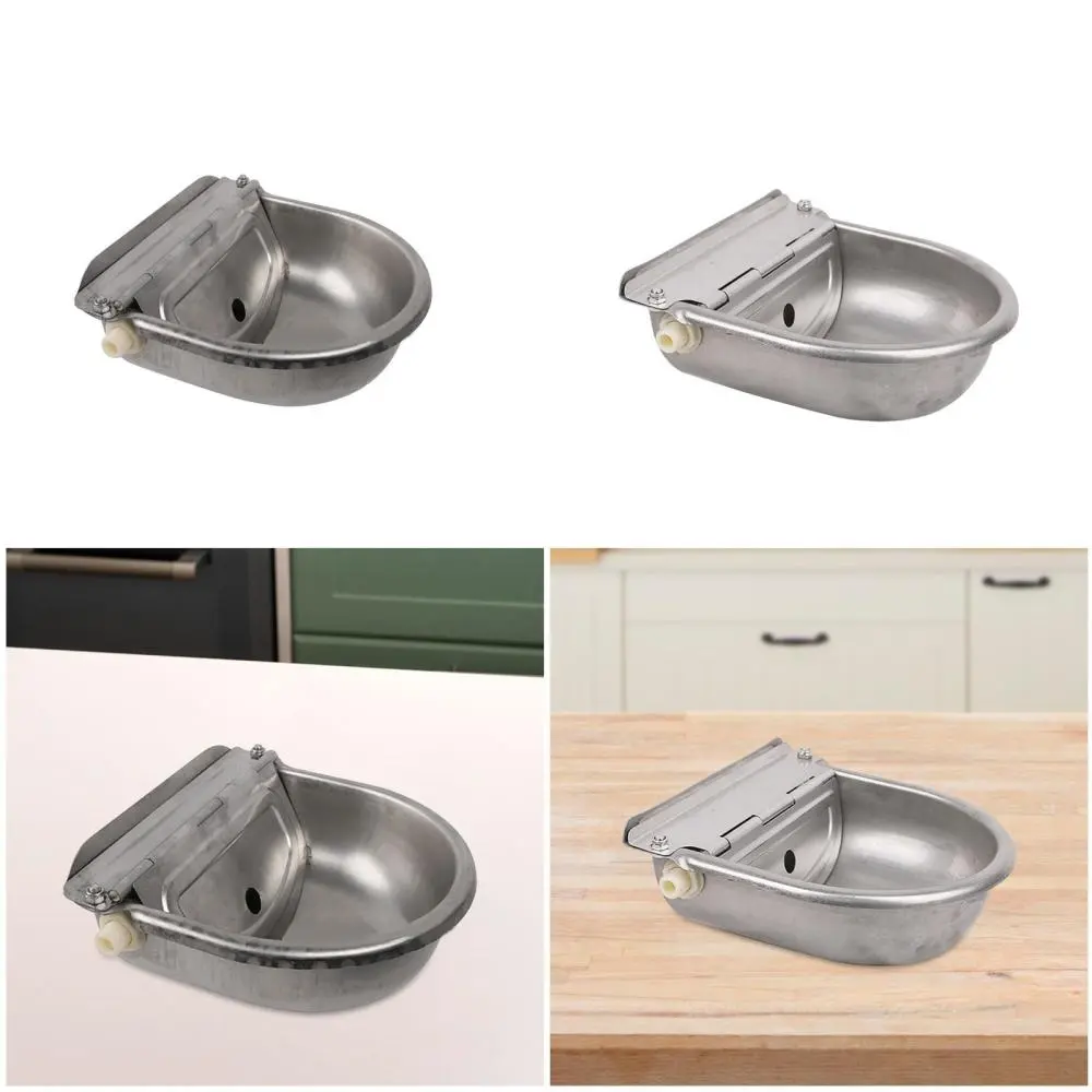 Cow Animal Automatic Drinking Water Bowl Dog Water Bowl Dispenser Metal Wall Mounted Saving Water Feeder for Goats Cows