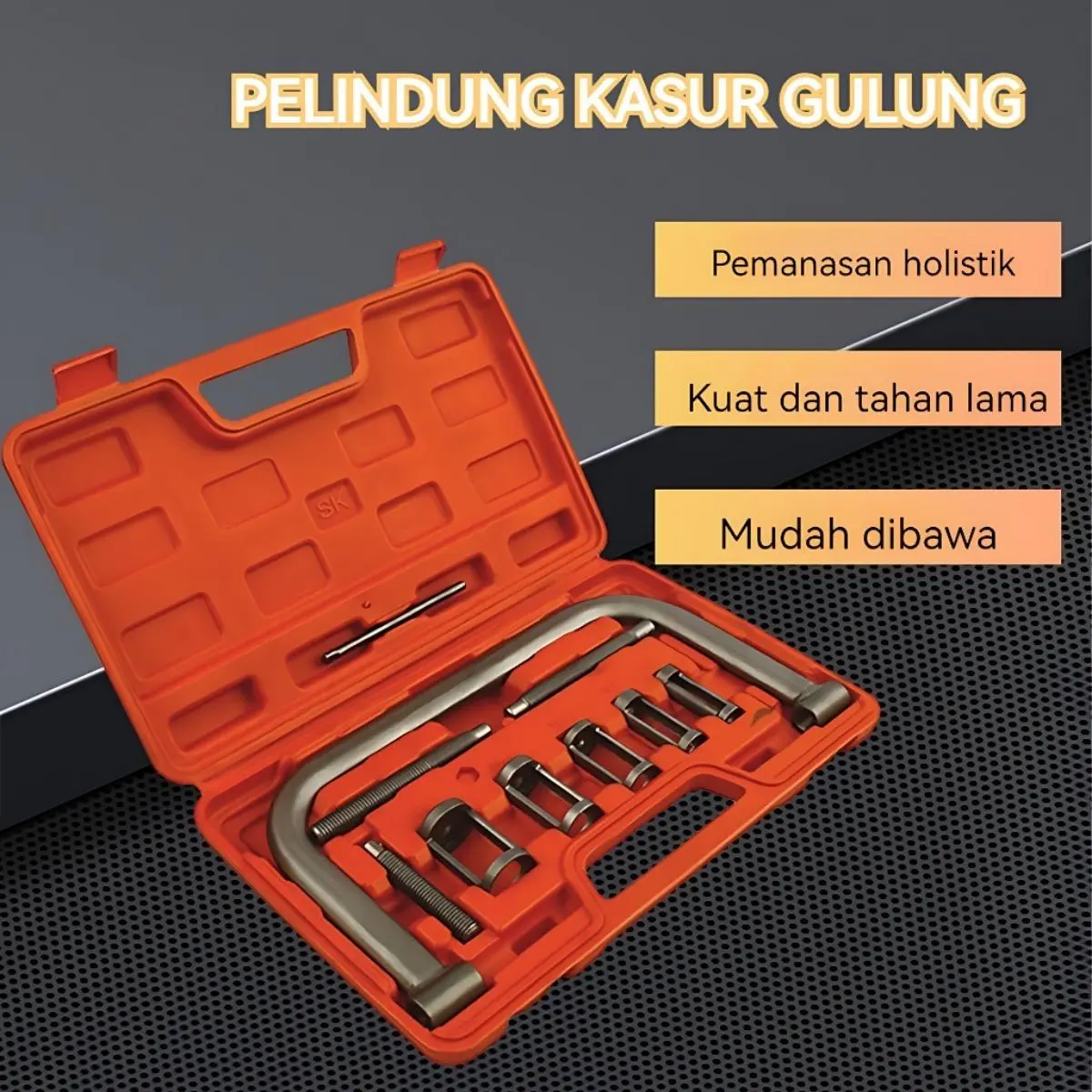 Garansi & 100%ori  Treker Klep set 10Pcs Spring Compressor Set Treker Klep Mobil SOLINGEN TJAP MATA  Spring Compressor fly