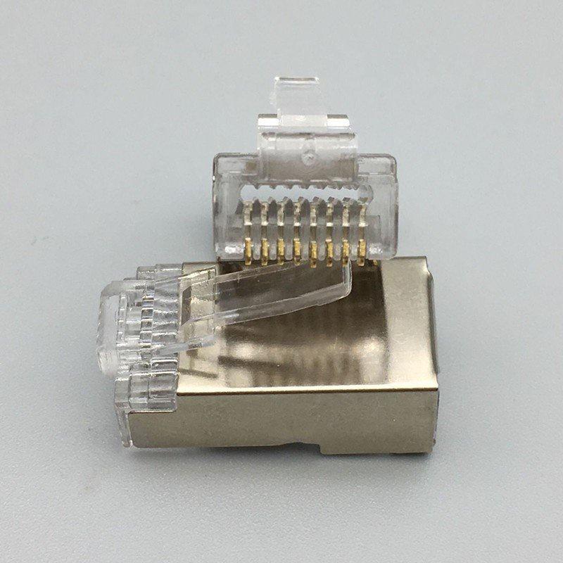 Hạt mạng xuyên thấu Cat5 Cat6 bọc sắt mạ vàng chống oxy hóa tốt (Hộp 100 hạt) 3