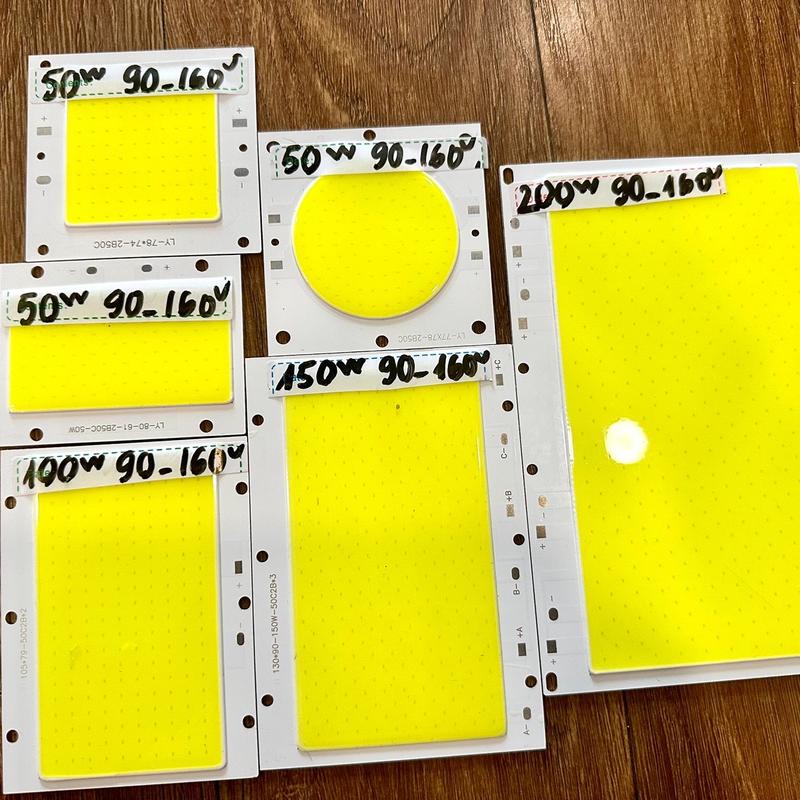 nhân led qua chấn lưu 50w, 100w , 150w , 200w và chấn lưu