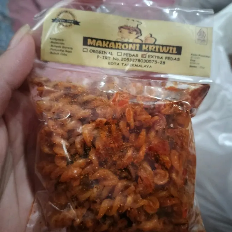 Paket usaha (100 pcs) Makaroni bantet Cap koki/Makaroni bantet Tasikmalaya P. IRT/Makaroni bantet khas Tasikmalaya (Mix) 3
