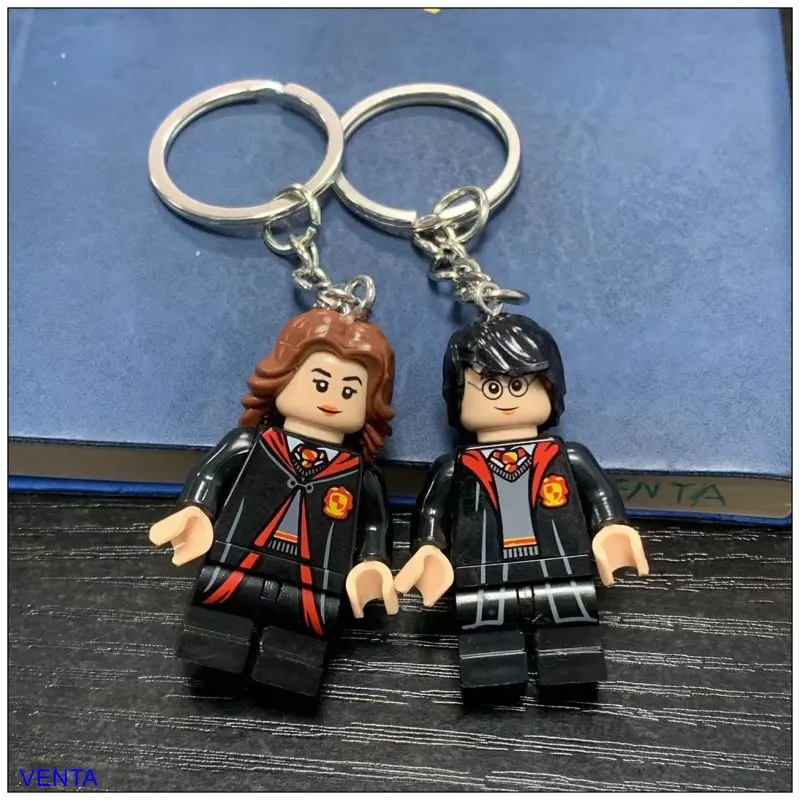 Harry Hermione Building Blocks Keychain Couple Backpack Pendant Small Gift
