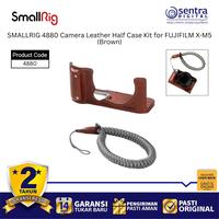 Gambar SMALLRIG 4880 PU Leather Half Case Brown for Fujifilm X-M5 with L-Plate Vlog Videography Accessories dari Sentra Digital Kota Surabaya 1 Tokopedia