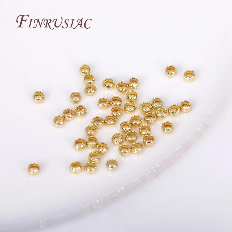 Product Introduction of High Quality Cylindrical Tube Crimp End Bead For Jewellery Making Supplies Wholesale 14K/18K Gold Plated 2mm Tube Crimp Beads 23