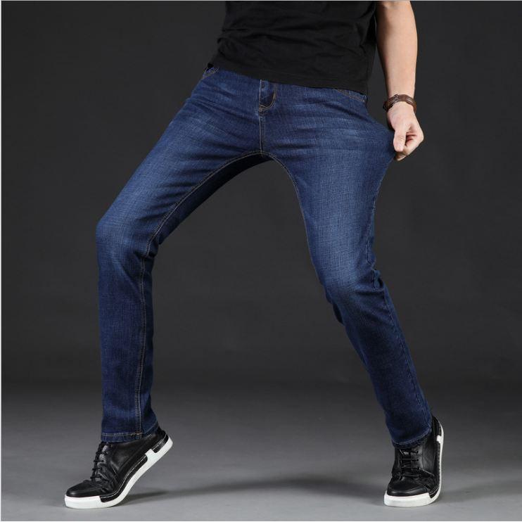 Quần Jean Nam Co Giãn Quần Bò Dáng Côn 03 Màu Cao Cấp Trơn Menswear Pants Có Túi Ong Denim 4