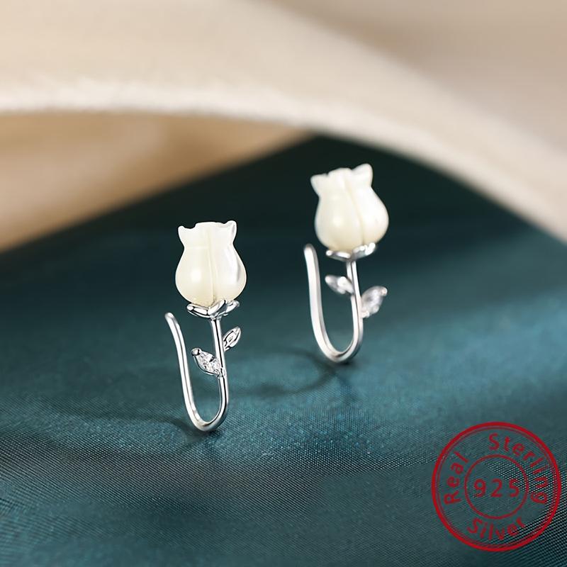 Product Introduction of Elegant Lily of the Valley Earrings - Hypoallergenic Dangle Design - Perfect for Special Occasions 15