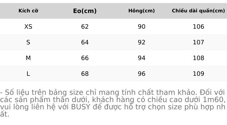 Product Introduction of Quần Ren Ống Loe Nữ BUSY Thun Ren Cotton Co Giãn Nhẹ QRL Women 0