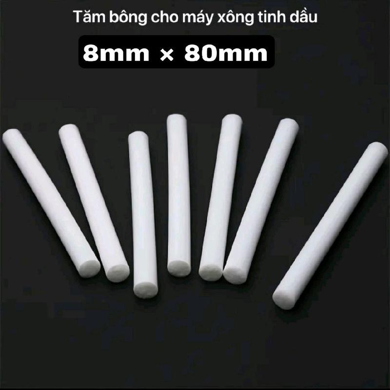 Lõi tăm bông thay thế máy xông tinh dầu máy phun sương kích thước 8cm × 0.8cm 5