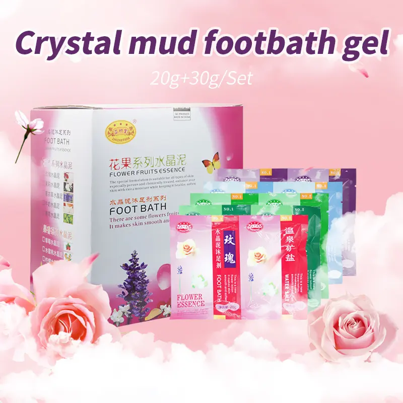 20g+30g/Set FOOT BATH MAGIC FOOT SPA GEL 20g+30g/Set Foot Jelly Foot Care Gel Whitening And Exfoliating